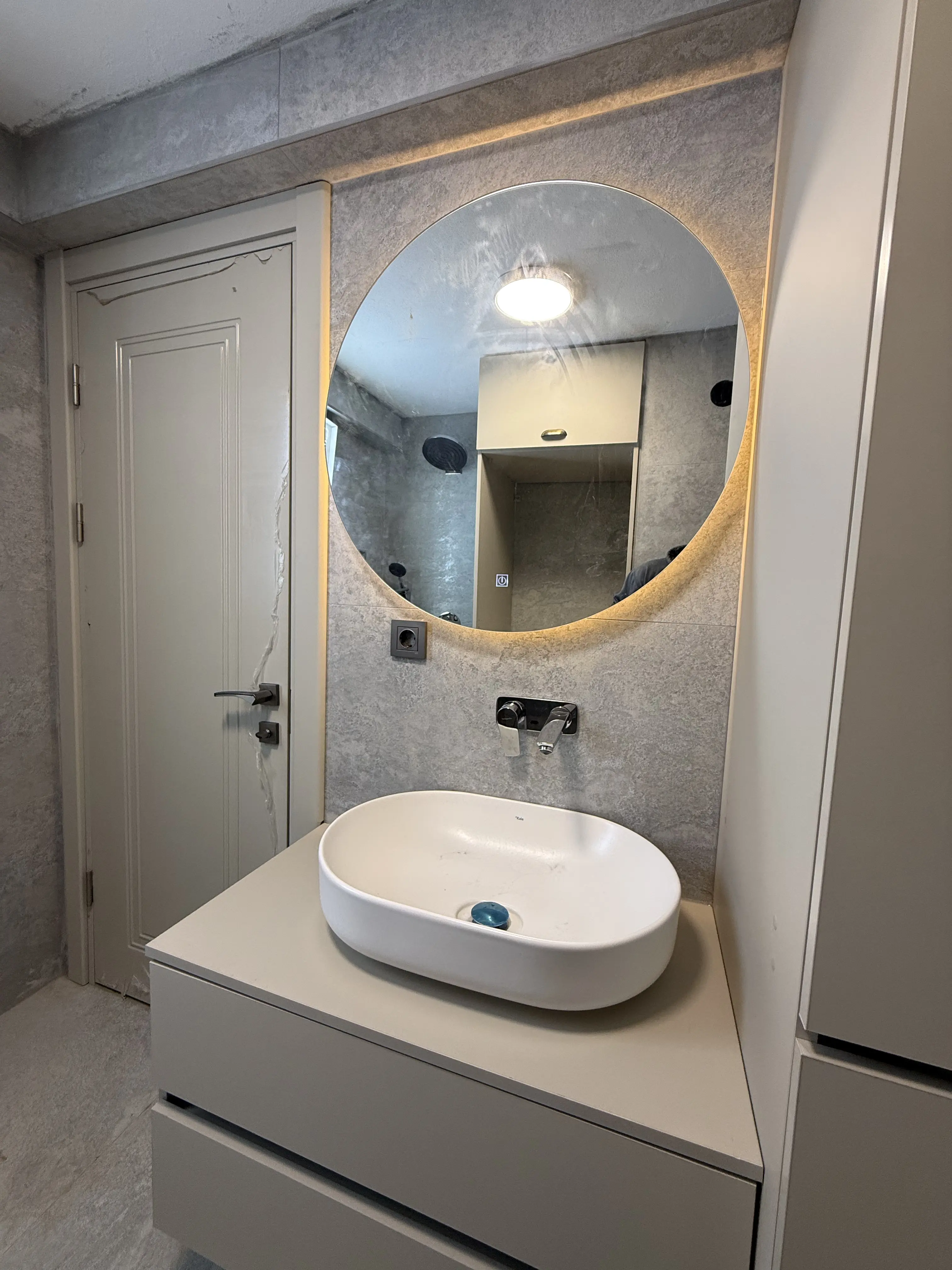 Sultanbeyli özel ölçü Matplus MDFLam mutfak ve banyo dolabı projesi